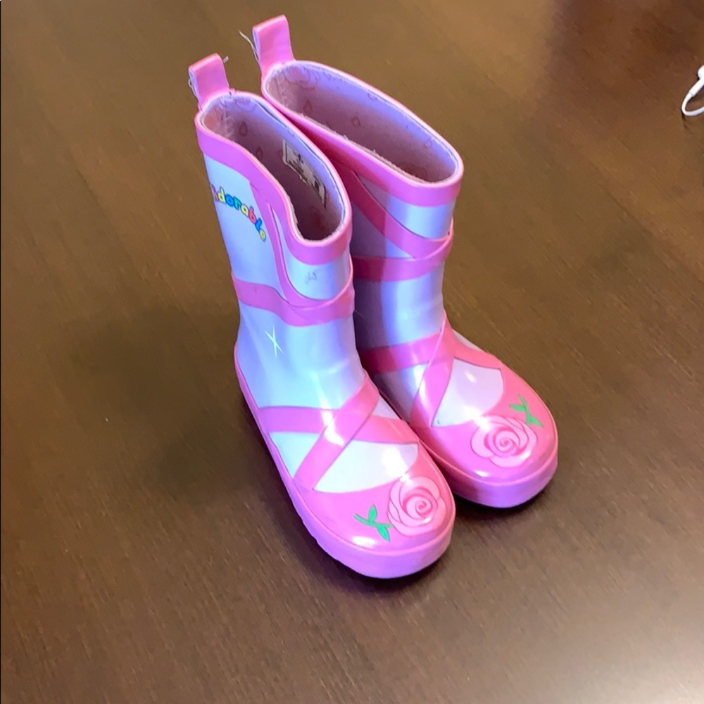 Girls rubber boots